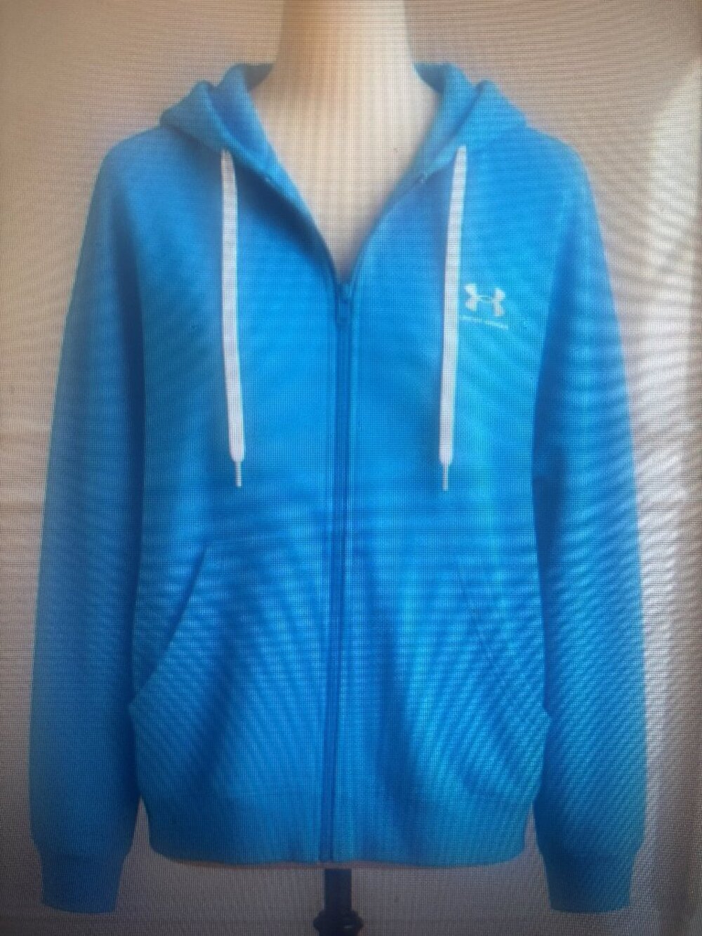 Held For @g_stepanyan Under Armour Blue Zip-Up Hoodie